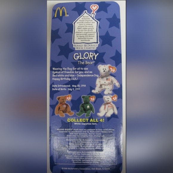 RARE-Ronald McDonald International Beanie Babies-Complete Set-With Tag Errors! - Picture 10 of 14